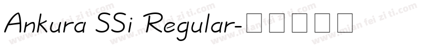 Ankura SSi Regular字体转换